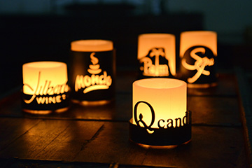 Q Candles wax luminaries hollow candle holders metal Qcandles Candle Holders