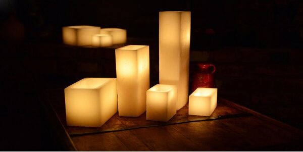 Q Candles Hollow candles wax luminaries flameless LED rectangle 600x600 1 e1658210035465 Qcandles Flameless LED Luminaries,Timer or Remote Control options,Flameless led Candles battery operated 5.5 by 2.5 Wide by 3 4 and 5.5 Tall,candles,bulk candles