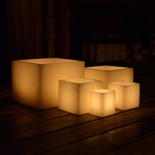 Q Candles electric candle low volt LED candle systems custom line square 11 Qcandles Hollow Square Wax Luminaries 5.5,candles,wholesale candles supplies,unscented candles,bulk pillar candles