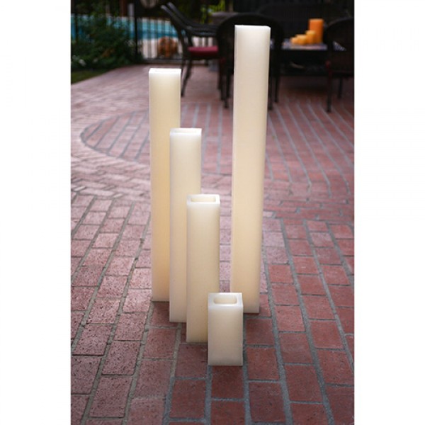 Q Candles flameless led candles square 14 600x600 1 Qcandles Flameless LED Candles,Timer or Remote Control options,Flameless Square Candle 8 36 42,candles,large pillar candles