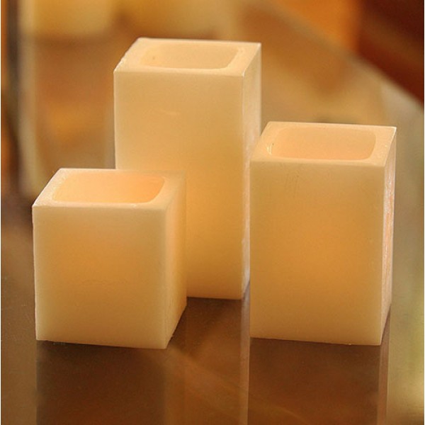Q Candles hurricane hollow candles wax luminaries 149 Qcandles Hollow Candles Wax Luminaries Vessels 2.5 by 7-8.5 square,candles,wholesale candles supplies,unscented candles