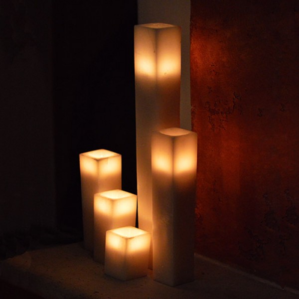 Q Candles hurricane hollow candles wax luminaries 555 600x600 1 Qcandles Hollow Square Wax Luminaries 2.5 10 12,wholesale candles,candles,bulk candles,handmade candles