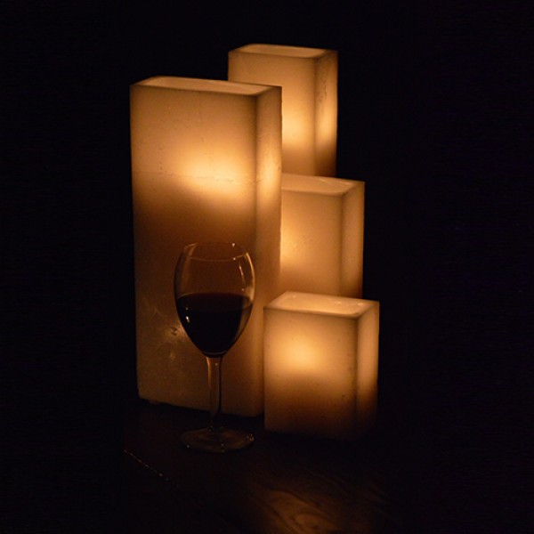Q Candles rectangle flameless led 14 600x600 1 Qcandles Flameless LED Luminaries,Timer or Remote Control options,Flameless Rectangle Candle 10 by 4 Wide,LED candle,candles