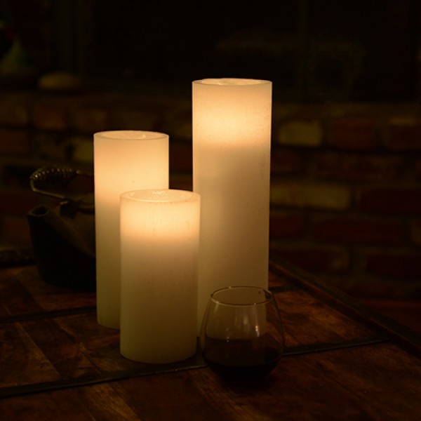 Q Candles round hurricane hollow candles wax luminaries 12 600x600 1 Qcandles Flameless LED Candles,Timer or Remote Control options,Flameless LED Candles battery operated 2.5 wide 10 12 tall,bulk pillar candles,round candles
