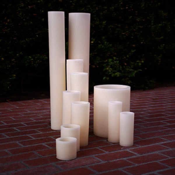 Q Candles round hurricane hollow candles wax luminaries 289 Qcandles Flameless LED Candles,Timer or Remote Control options,Flameless Round Candle 4 by 28 and 36,candles,LED candle