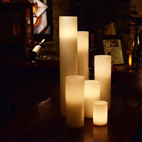 Q Candles round hurricane hollow candles wax luminaries 59 Qcandles Flameless LED Candles,Timer or Remote Control options,Flameless Round Candle 5.5 10 12 15candles,candles,wholesale candle supplies