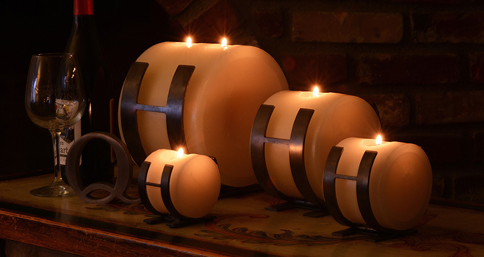 Horizontal Design Candle Holders